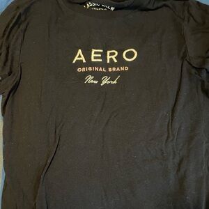 dark navy blue with lettering